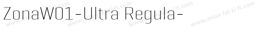ZonaW01-Ultra Regula字体转换